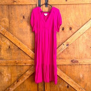 Bump friendly maxi dress